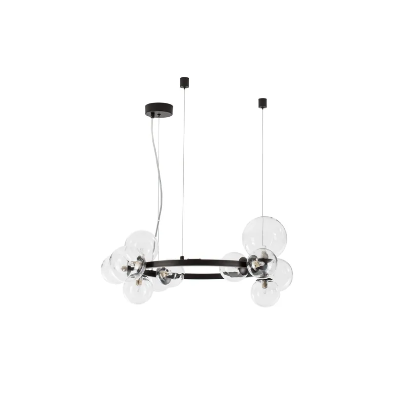 Zertifiziert Nova Luce 9009249 Odillia G9 Pendelleuchte Schwarz, Transparent