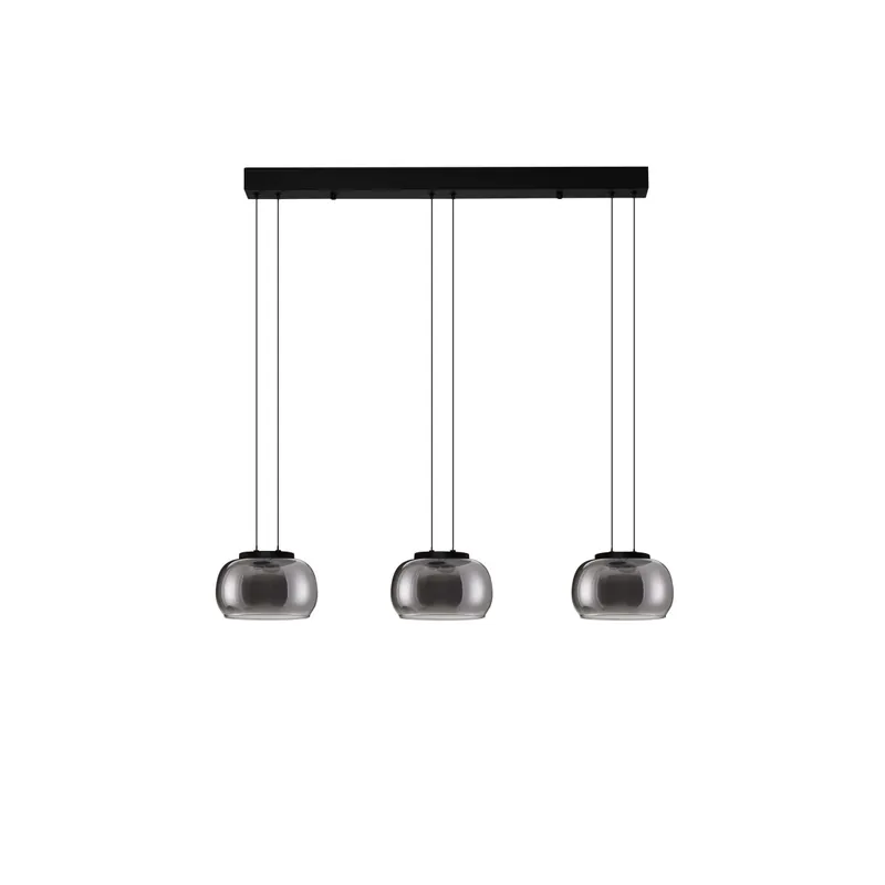 Finale Aktion Nova Luce 9416955 BIOS Pendelleuchte Schwarz/Rauch