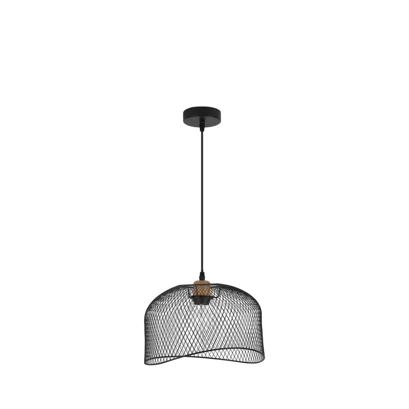 Nova Luce 9555803 Lyron E27 Pendelleuchte Schwarz Mega-Angebot
