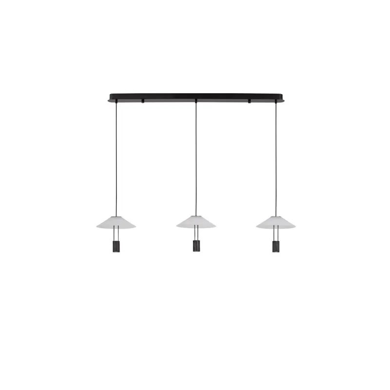 Nova Luce 9695277 ANAFI Pendelleuchte Schwarz Echt