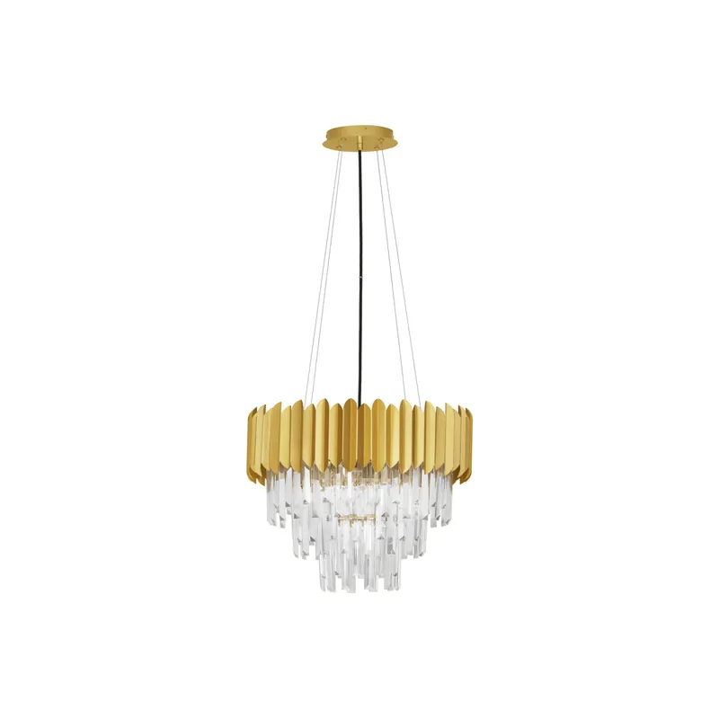 Echt Nova Luce 9824075 Magnolia E14 Pendelleuchte Gold