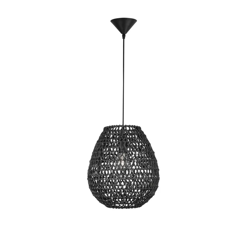 Nova Luce 9858713 Griffin E27 Pendelleuchte Schwarz Aktuell
