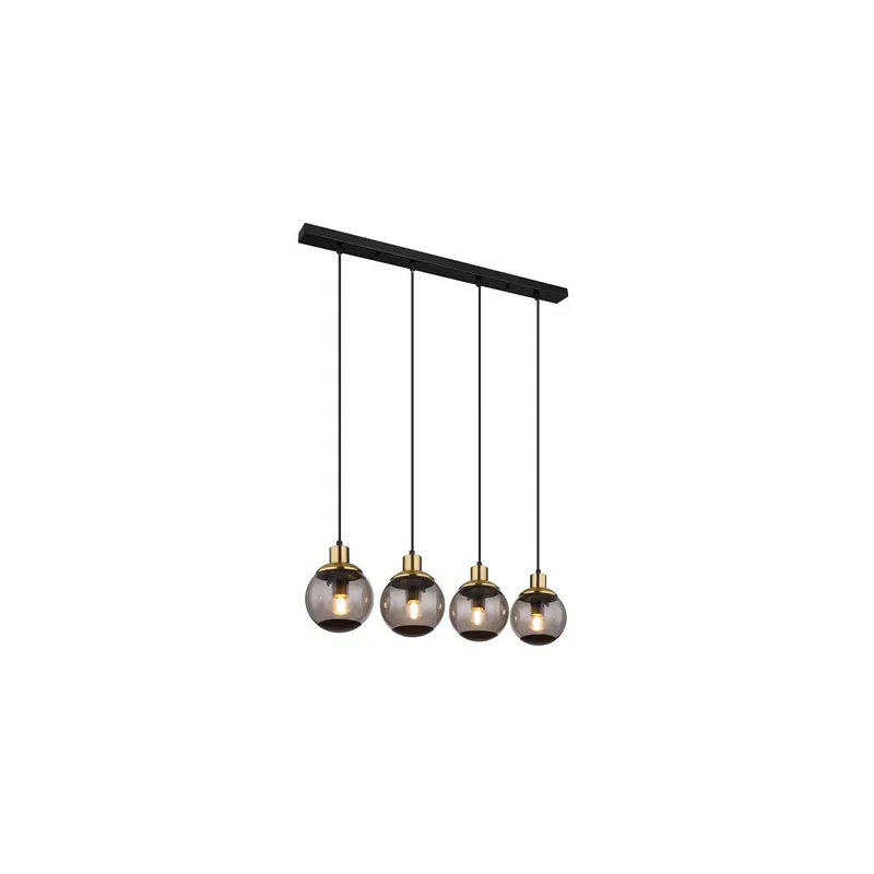 Potter Hängeleuchte Metall Schwarz Matt, 4X E27 Kracherpreis