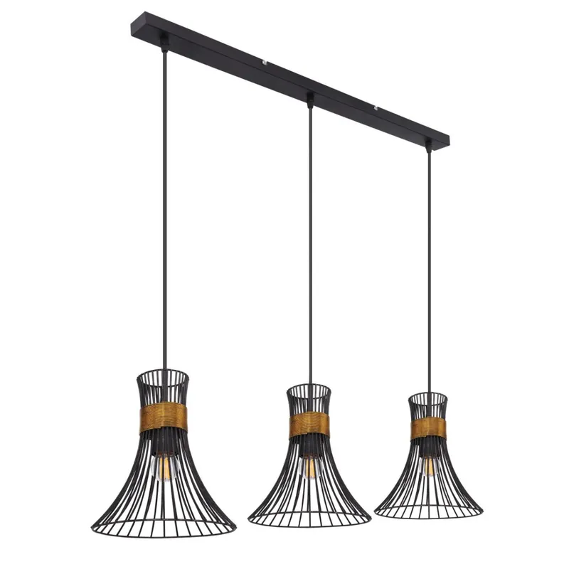 Purra Hängeleuchte Metall Schwarz, 3X E27 Top-Angebot