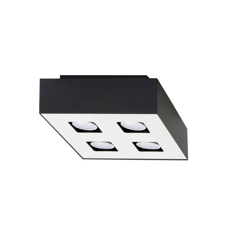 Bestpreis Sollux SL.0073 Deckenleuchte MONO 4 schwarz