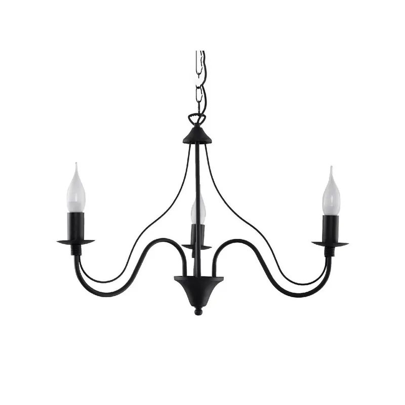 Sollux SL.0217 Kronleuchter MINERWA 3 schwarz Saisonangebot