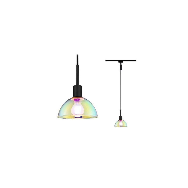 Top-Angebot URail Pendel Sarrasani E14 max. 20W dimmbar 230V Schwarz matt Dichroic