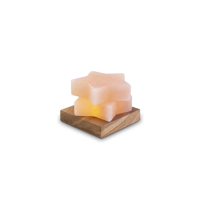 USB STERN „Orange/Weiß“, mit Holzsockel, ca. 9 x 9 x 7,5 cm Mega-Angebot