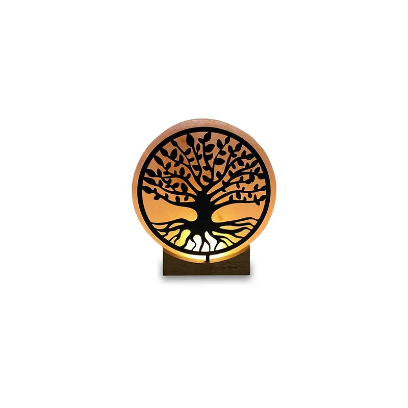 Highlight USB BAUM, mit Holzsockel, H ca. 12,5 cm