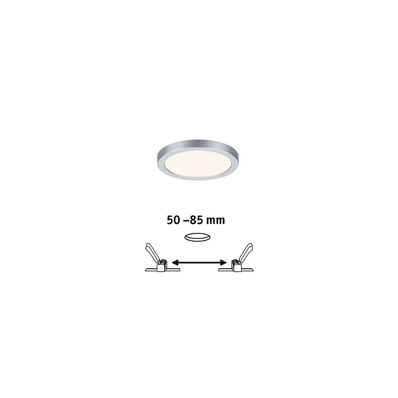 VariFit LED Einbaupanel Areo IP44 rund 118mm 3000K Chrom matt Begrenztes Angebot