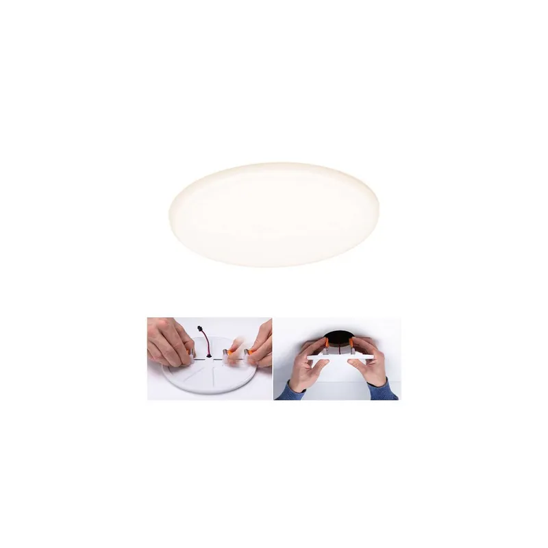 Bestpreis VariFit LED Einbaupanel Veluna IP44 rund 185mm 3000K Satin