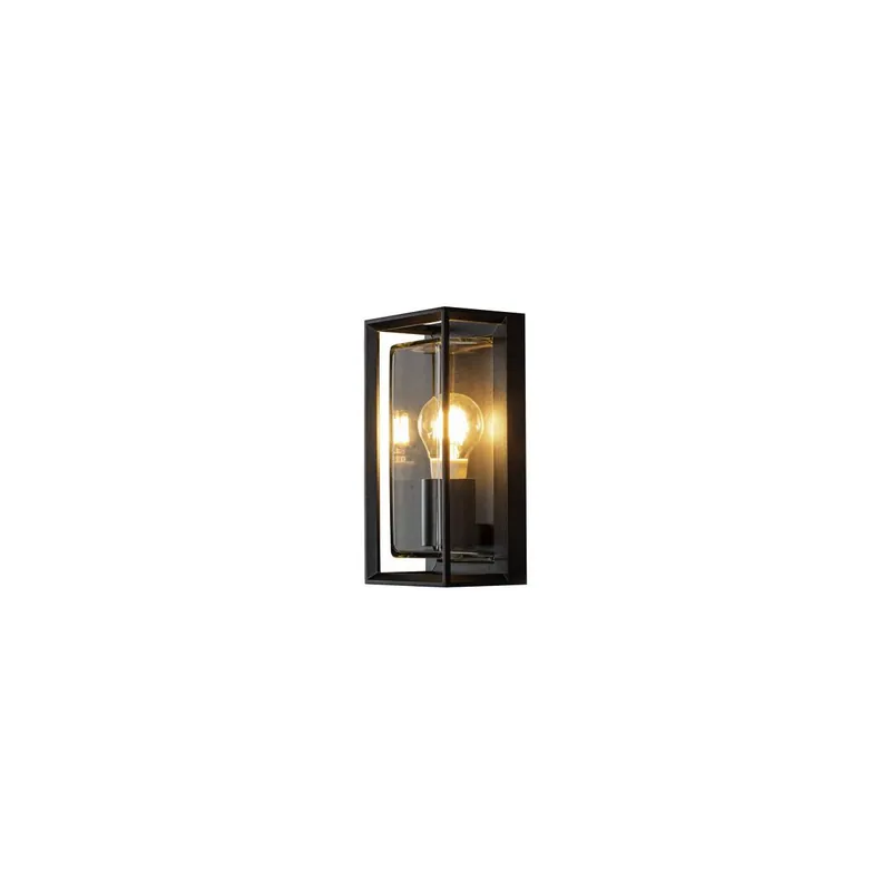 Brindisi Wandl. E27 schwarz mit klarem Glas Neuheit