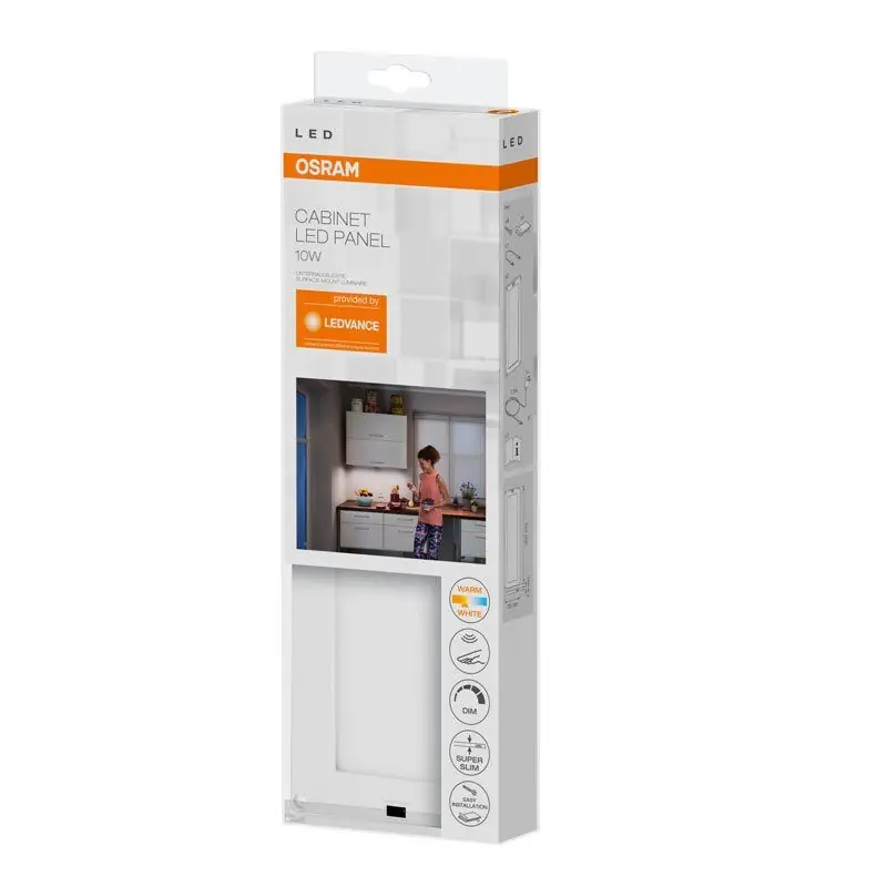 Osram LED Unterbauleuchte Cabinet Panel 300x100mm Doublepack 10W/830 220lm warmweiß dimmbar grau IP20 Heißes Angebot