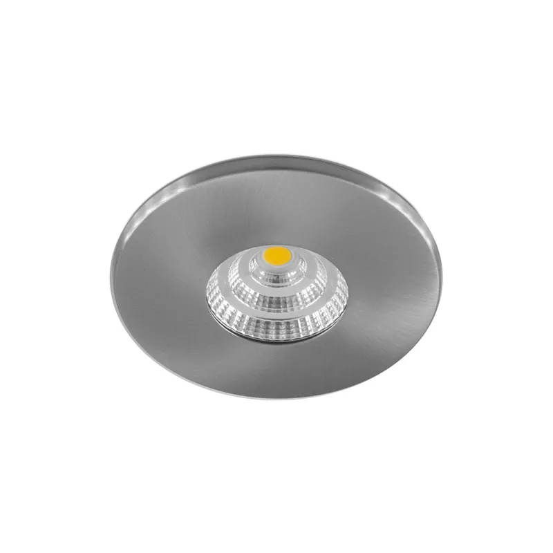 Billig EVN LED Leuchte Edelstahl Optik rund 90x25mm 4,5W 3000K 380lm 21-40° 200-240V IP44