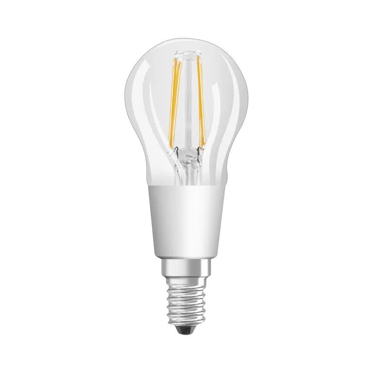 Geprüft Osram / Ledvance LED Filament Bluetooth Smart+ Classic P klar 300° 4-40W/827 warmweiß 470lm E14 220-240V dimmbar