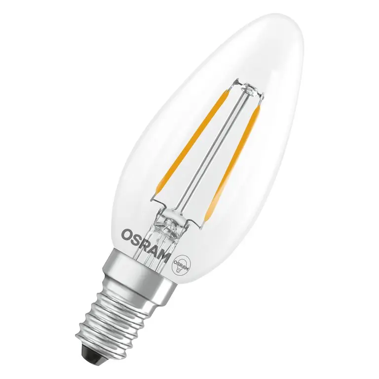 Bestseller Osram / Ledvance LED Filament Star Kerze B klar 300° 1,8-25W/827 warmweiß 250lm E14 220-240V