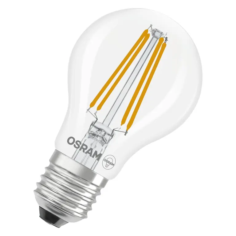 Abverkauf Osram / Ledvance LED Filament Base Classic A klar 300° 7-60W/827 warmweiß 806lm E27 220-240V 4er Pack